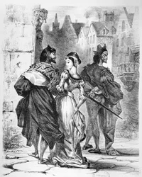 Faust ontmoet Marguerite, uit Goethe